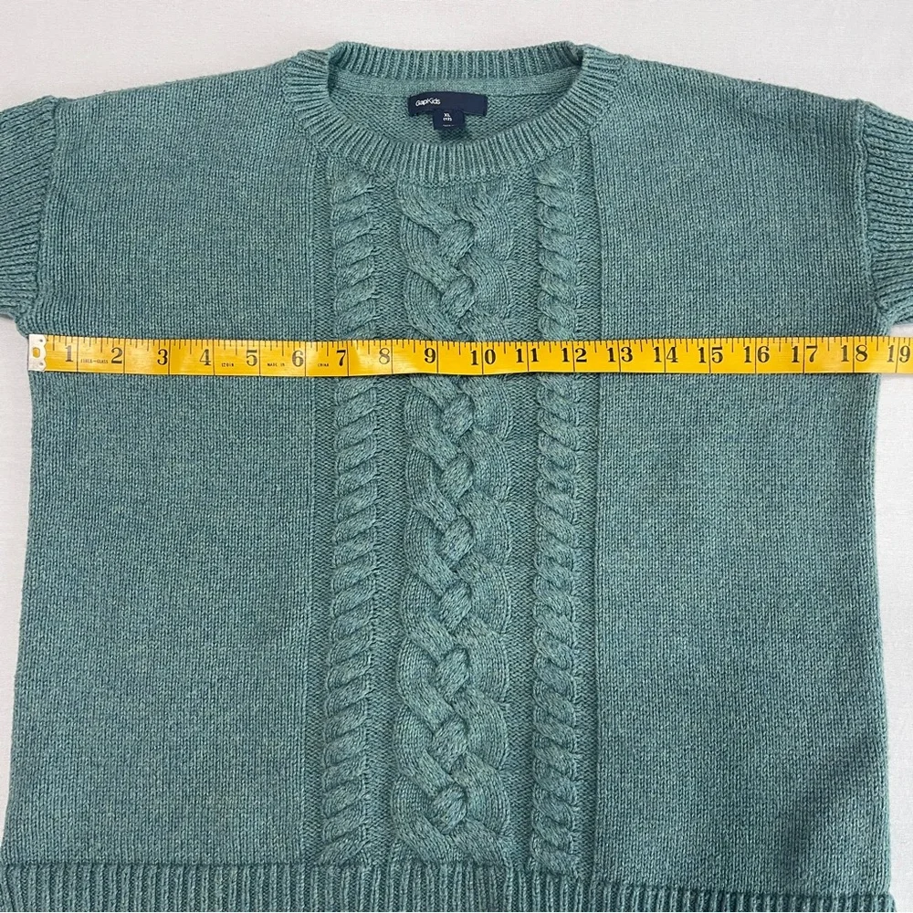 Gap Kids Aqua / Teal Girls Cable Knit sweater size XL 12